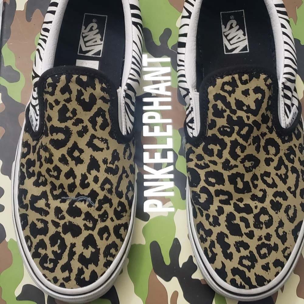 Vans Classic lepard and zebra